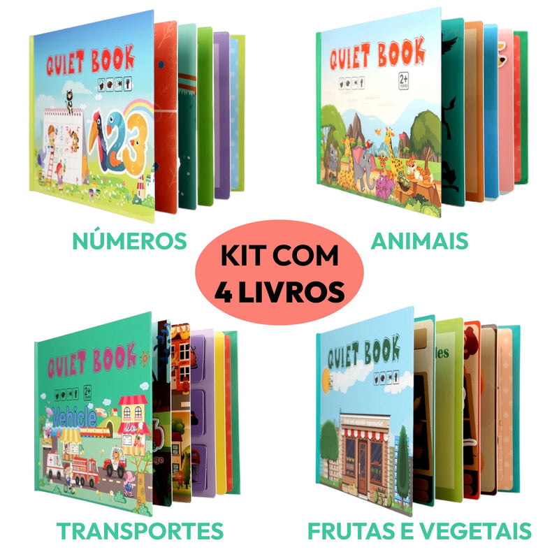 QuietBook - Livro Interativo Montessori + Brinde Supresa Exclusivo